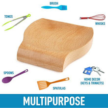 Load image into Gallery viewer, Maisonware Acacia Wood Non-Slip Spoon Rest Holder
