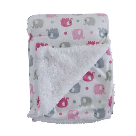 Mink Sherpa Blanket - Pink Buy Online in Zimbabwe thedailysale.shop