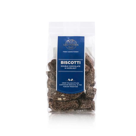 Leo Foods, Biscotti Double Chocolate & Hazelnut 180g Buy Online in Zimbabwe thedailysale.shop