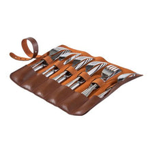 Load image into Gallery viewer, Genuine Leather Cutlery Roll
