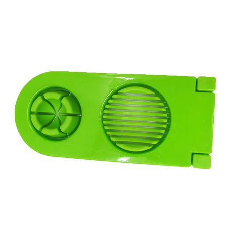 2 in 1 Plastic Vertical and Horizontal Egg Cutter and Slicer (Green) Buy Online in Zimbabwe thedailysale.shop
