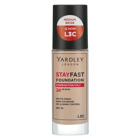Yardley Stayfast Foundation Combination Oily L3C Buy Online in Zimbabwe thedailysale.shop