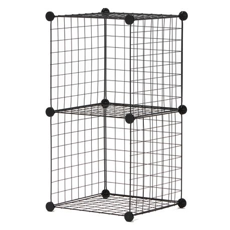 Gretmol Modular Wire Storage Cubes - Black