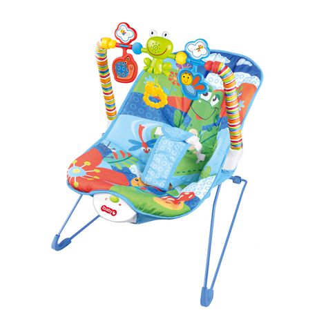 Baby Chair Cartoon Deluxe Bouncer - Blue