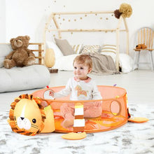 Load image into Gallery viewer, 3-in-1 Lion Activity Play Mat Gym &amp; Ball Pit
