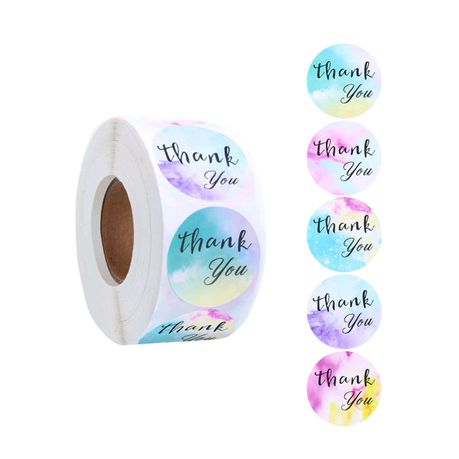 Stickers - Thank you Stickers - Pastel Colors Buy Online in Zimbabwe thedailysale.shop