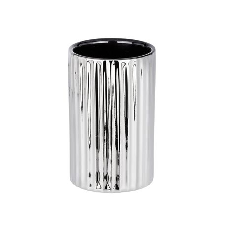 Wenko - Toothbrush Tumbler - Polaris Range - Silver Riff - Ceramic