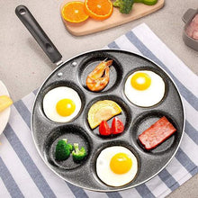 Load image into Gallery viewer, 7 Holes Non-Stick Frying Pan Fried Eggs Pot - Black
