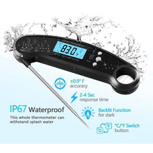 Load image into Gallery viewer, Lifespace Premium Instant Read Digital Folding Meat Thermometer
