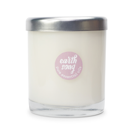 Rose Geranium Natural Scented Soy Candle - Essential Oil - Balance