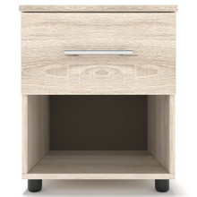 Load image into Gallery viewer, BAM! One Drawer Pedestal/Nightstand - Esperanza Oak
