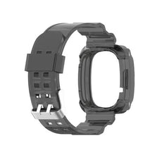 Load image into Gallery viewer, Fitbit Versa 3 &amp; Sense Transparent Watch Strap Band &amp; Screen Cover Black

