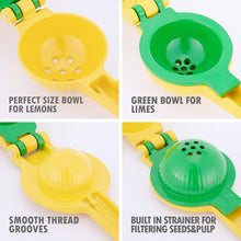 Load image into Gallery viewer, Maisonware 2-in-1 Citrus Lemon and Lime Handheld Juicer
