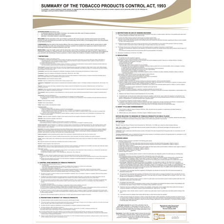 Tobacco Act - A1 Poster Buy Online in Zimbabwe thedailysale.shop