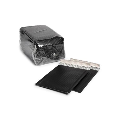 18*23cm Black Poly Bubble Padded Envelopes Pack of 25 Buy Online in Zimbabwe thedailysale.shop