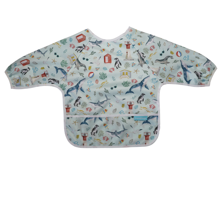 Trendlings Long Sleeve Waterproof Bib - 6-18months - Ocean Buy Online in Zimbabwe thedailysale.shop