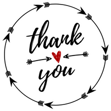Load image into Gallery viewer, Sticker -100 Thank You labels
