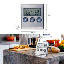 Load image into Gallery viewer, CheffyThings Digital Cooking Probe Thermometer with Timer
