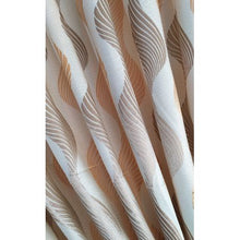 Load image into Gallery viewer, Curtain Set - 5m Crinkle Wave Copper + 5m 1831 Linen Embroidered Voile
