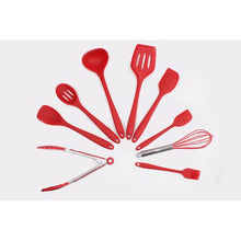 Load image into Gallery viewer, LMA Kitchen &amp; Dining 10 Piece Silicone Kitchen Utensil Set &amp; Storage Base

