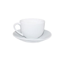 Load image into Gallery viewer, 12 Piece Fine Bone Tea Cup &amp; Saucer Drinkware Set - Pure White
