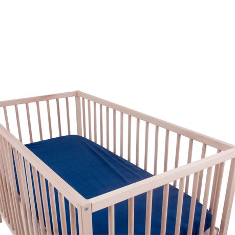 Xoxobaby – Cot Fitted Sheet – Denim Blue Buy Online in Zimbabwe thedailysale.shop