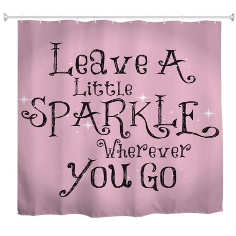 Shower Curtain Modern Custom Design - Sparkle