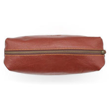 Load image into Gallery viewer, Minx Genuine Leather Single Zip Toiletry Bag
