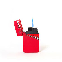 Load image into Gallery viewer, Zenga Grand Jet Flame Shark Lighter - Red
