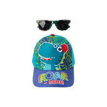 Load image into Gallery viewer, Dino-Mite Peak Cap and Sunglasses
