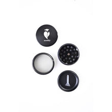 Load image into Gallery viewer, Zootly 4 Piece Aluminium Herb Grinder - Black
