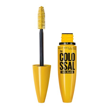 Maybelline Volum' Express Colossal - 100% Black Mascara - Black 01 Buy Online in Zimbabwe thedailysale.shop