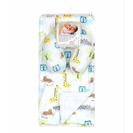 Baby Blanket And Travel Pillow - Animals Buy Online in Zimbabwe thedailysale.shop