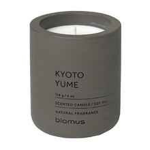Load image into Gallery viewer, Blomus Scented Candle: Kyoto Yume in Dark Grey Container Fraga 6.5cm
