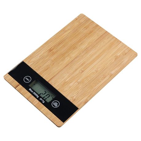 CheffyThings Digital Bamboo Kitchen Scale Buy Online in Zimbabwe thedailysale.shop