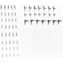 Load image into Gallery viewer, OQ - Fishing Swivels - Ultra Light Setup - 61 Pieces
