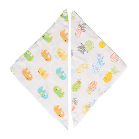 All Heart 2 Pack Baby Bib Clothes With Fruits And Baby Elephants Buy Online in Zimbabwe thedailysale.shop