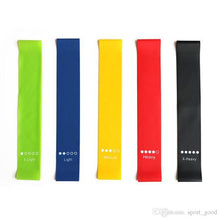 Load image into Gallery viewer, Syngery360 Resistance Bands - Resistance Loop Bands - Set of 5 with Pouch
