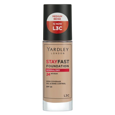 Yardley Stayfast Foundation Normal Dry L3C Buy Online in Zimbabwe thedailysale.shop