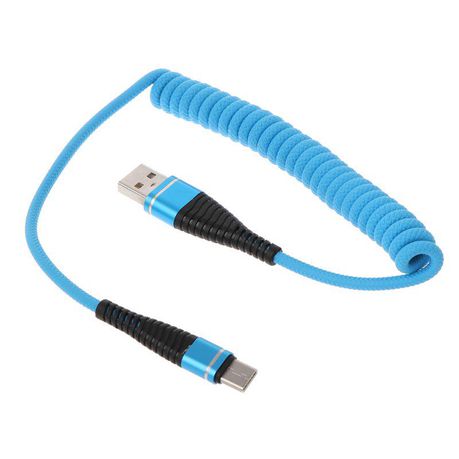 Spring USB Cable Retractable Micro USB Type C Charging Data Cable Buy Online in Zimbabwe thedailysale.shop