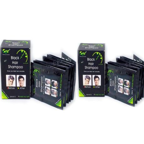 Pack of 2 Black Hair Shampoo 10 Sachets x 2 Buy Online in Zimbabwe thedailysale.shop