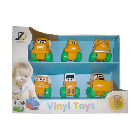 Vinyl Toys Cartoon City Trucks 6 Piece Buy Online in Zimbabwe thedailysale.shop