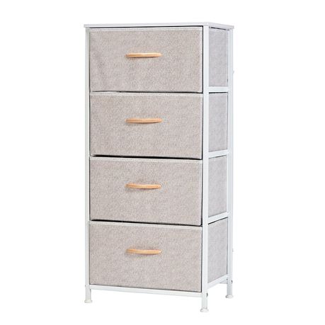 Gretmol Drawer Storage Cabinet - Light Grey & White Buy Online in Zimbabwe thedailysale.shop