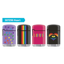 Load image into Gallery viewer, 12 Pack Zengaz Mega Jet Flame Lighter - Heart Design
