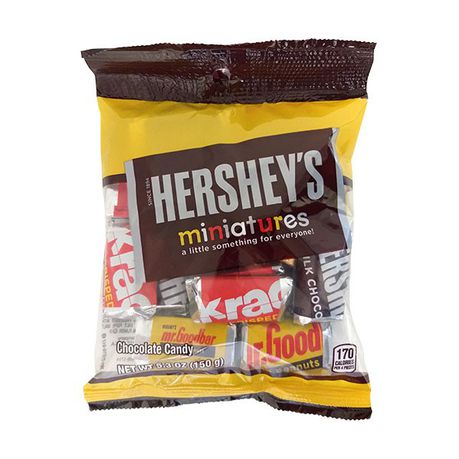 Hershey's Miniatures Chocolate Candy Pegbag 150g Buy Online in Zimbabwe thedailysale.shop