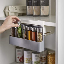 Load image into Gallery viewer, Silver Kitchen Under-Shelf Spice Rack
