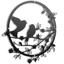 Load image into Gallery viewer, Tweety Birds Raised Metal Wall Art Home Décor - 60x60cm By Unexpected Worx
