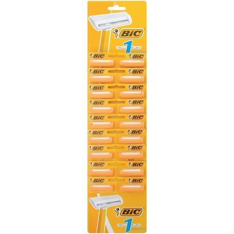 BIC 1 Sensitive Disposable Men's Razors - Hanging Card of 18 Buy Online in Zimbabwe thedailysale.shop