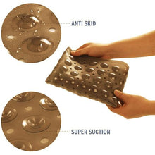 Load image into Gallery viewer, Non-Slip PVC Bathroom Bath/Shower Mat Polka Dot Texture Brown Medium
