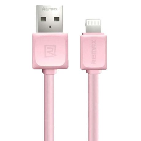Remax - iPhone Lightening Cable 1m Fast Charger - Pink - RC - 008i Buy Online in Zimbabwe thedailysale.shop